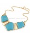 Box Geometric Bib Necklace